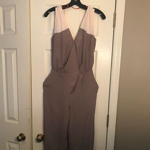 Bcbgeneration tan jumpsuit
